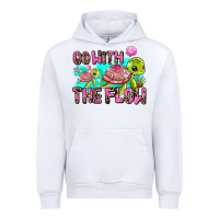 White go with the flow Urban Hoodie - AdoDesignShop