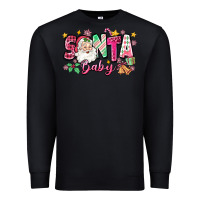 Black pink santa baby christmas Premium Sweatshirt - Zillion Design Studio