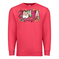 Cardinal pink santa baby christmas Premium Sweatshirt - Zillion Design Studio