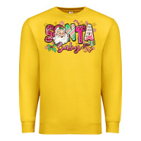 Pink Santa Baby Christmas Premium Sweatshirt | Teevron