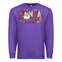 Purple pink santa baby christmas Premium Sweatshirt - Zillion Design Studio