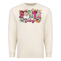 Sandshell pink santa baby christmas Premium Sweatshirt - Zillion Design Studio