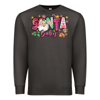 Smoke pink santa baby christmas Premium Sweatshirt - Zillion Design Studio
