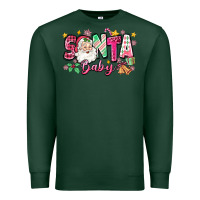 Sports Green pink santa baby christmas Premium Sweatshirt - Zillion Design Studio