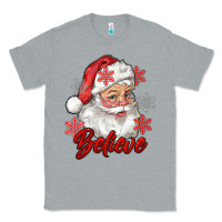 Heather Grey santa believe Classic Tee - RanaPortraitStore