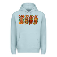 Blue Mist thanksgiving coffee cups with gnomes bbs Premium Hoodie - BundleAndBundleShop