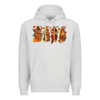 Dove Grey thanksgiving coffee cups with gnomes bbs Premium Hoodie - BundleAndBundleShop
