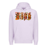 Lilac thanksgiving coffee cups with gnomes bbs Premium Hoodie - BundleAndBundleShop