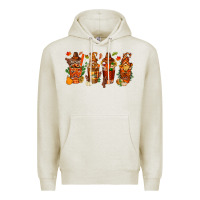 Oatmeal Heather thanksgiving coffee cups with gnomes bbs Premium Hoodie - BundleAndBundleShop