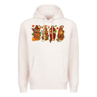 Pale Pink thanksgiving coffee cups with gnomes bbs Premium Hoodie - BundleAndBundleShop