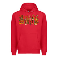Red thanksgiving coffee cups with gnomes bbs Premium Hoodie - BundleAndBundleShop