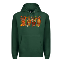Sports Green thanksgiving coffee cups with gnomes bbs Premium Hoodie - BundleAndBundleShop