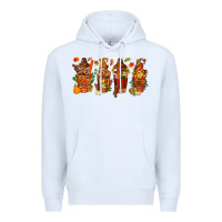 White thanksgiving coffee cups with gnomes bbs Premium Hoodie - BundleAndBundleShop