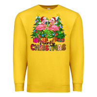 Lemon merry christmas flamingo Premium Sweatshirt - Zillion Design Studio