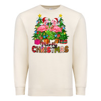 Sandshell merry christmas flamingo Premium Sweatshirt - Zillion Design Studio