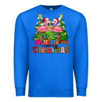 True Royal merry christmas flamingo Premium Sweatshirt - Zillion Design Studio