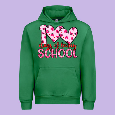 100 Days Of Loving School Urban Hoodie Designed By Artiststas