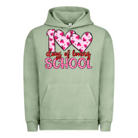 Pigment Oil Green 100 days of loving school Urban Hoodie - Artiststas
