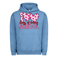 Pigment Pebble Blue 100 days of loving school Urban Hoodie - Artiststas