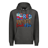Charcoal Heather red whıte loaded tea Premium Hoodie - AdoDesignShop