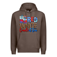 Coffee red whıte loaded tea Premium Hoodie - AdoDesignShop