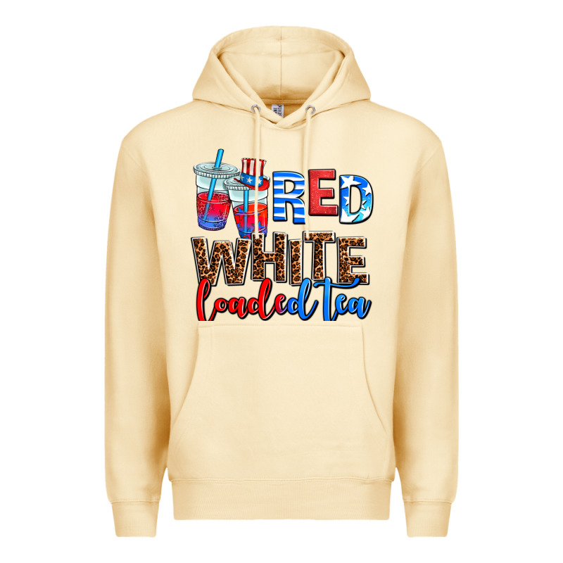 Red Whıte Loaded Tea Premium Hoodie by AdoDesignShop | Teevron