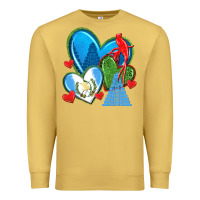 Antique Gold guatemala hearts Premium Sweatshirt - texasbilliewilder