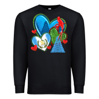 Black guatemala hearts Premium Sweatshirt - texasbilliewilder
