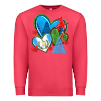 Cardinal guatemala hearts Premium Sweatshirt - texasbilliewilder