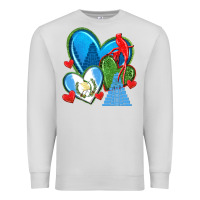 Dove Grey guatemala hearts Premium Sweatshirt - texasbilliewilder