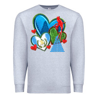 Heather Grey guatemala hearts Premium Sweatshirt - texasbilliewilder