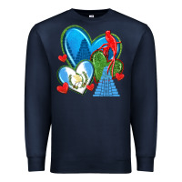 Navy guatemala hearts Premium Sweatshirt - texasbilliewilder