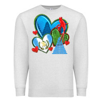 Oatmeal Heather guatemala hearts Premium Sweatshirt - texasbilliewilder