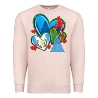 Pale Pink guatemala hearts Premium Sweatshirt - texasbilliewilder