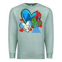 Seafoam guatemala hearts Premium Sweatshirt - texasbilliewilder