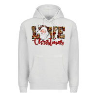 Dove Grey Love Christmas Santa Premium Hoodie - JahusDesignShop