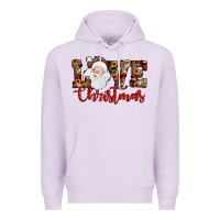 Lilac Love Christmas Santa Premium Hoodie - JahusDesignShop