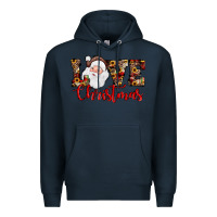 Navy Love Christmas Santa Premium Hoodie - JahusDesignShop