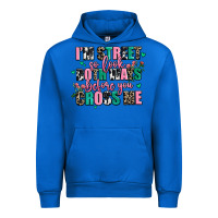 Cobalt floral i am street so look both ways before you cr Urban Hoodie - AdoDesignShop