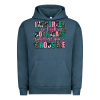 Pigment Midnight Navy floral i am street so look both ways before you cr Urban Hoodie - AdoDesignShop
