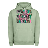Pigment Oil Green floral i am street so look both ways before you cr Urban Hoodie - AdoDesignShop
