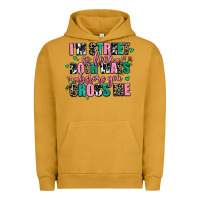 Pigment Peanut Butter floral i am street so look both ways before you cr Urban Hoodie - AdoDesignShop