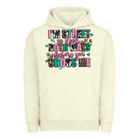 Pigment Pistachio floral i am street so look both ways before you cr Urban Hoodie - AdoDesignShop