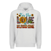 Dove Grey for the love of sunshine sunflower our lady of guadalupe Premium Hoodie - JahusDesignShop