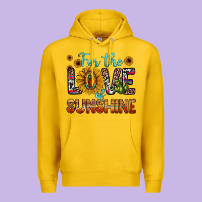 For The Love Of Sunshine Sunflower Our Lady Of Guadalupe Premium Hoodie Designed By Jahusdesignshop