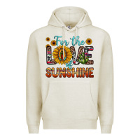 Oatmeal Heather for the love of sunshine sunflower our lady of guadalupe Premium Hoodie - JahusDesignShop