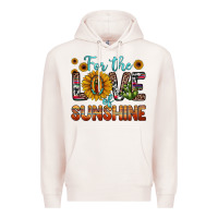 Pale Pink for the love of sunshine sunflower our lady of guadalupe Premium Hoodie - JahusDesignShop