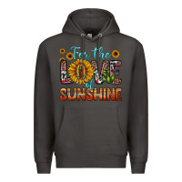 Smoke for the love of sunshine sunflower our lady of guadalupe Premium Hoodie - JahusDesignShop