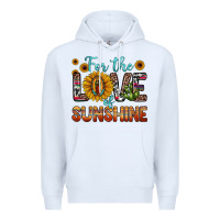 White for the love of sunshine sunflower our lady of guadalupe Premium Hoodie - JahusDesignShop