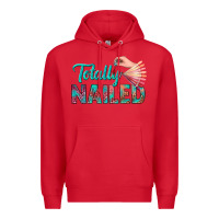 Red totally nailed bbs Premium Hoodie - BundleAndBundleShop